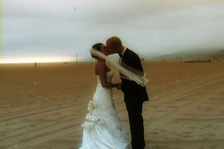 a clip from Max & Victoria's Santa Monica wedding